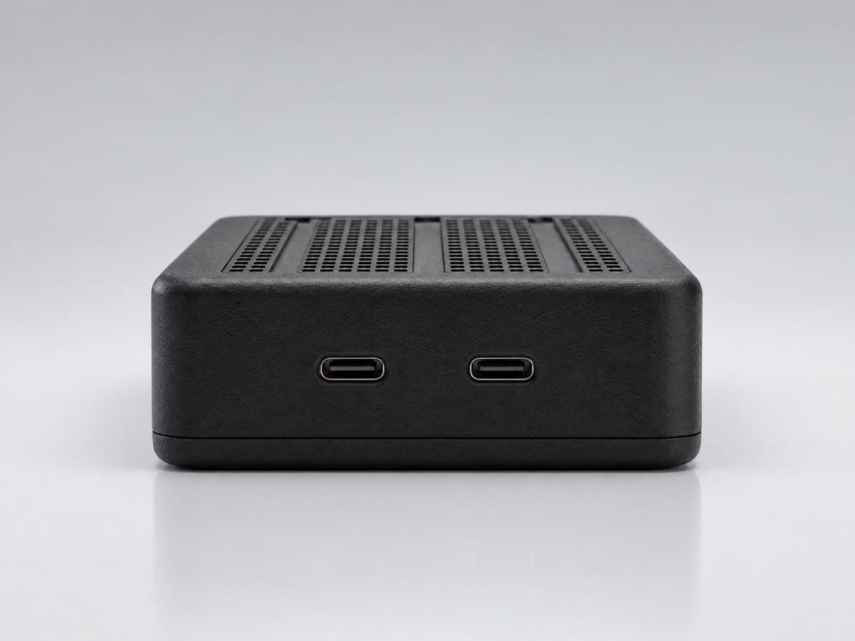 Crouton, front with two USB-C ports